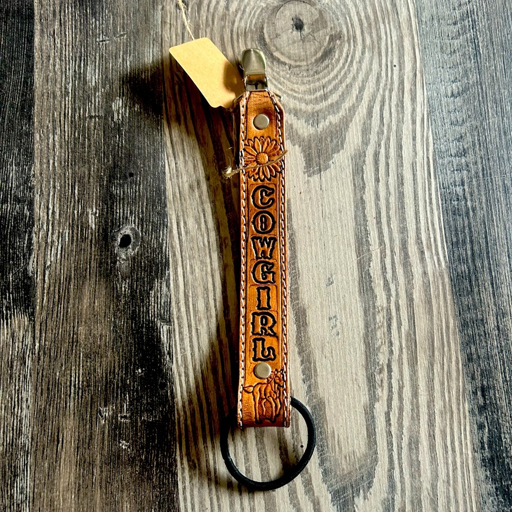 Handmade cowgirl paci clip western horse baby